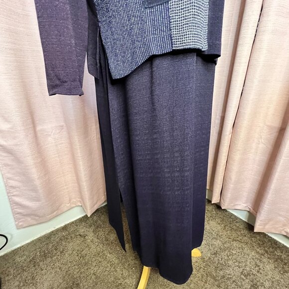 Vintage Piccalino Petite Patchwork Blazer & Skirt Set - Long Sleeve Jacket With - Picture 15 of 16